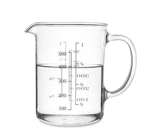 Un tasse pour measurer les liquides