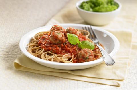 Spaghetti and turkey meatballs - Canada's Food Guide